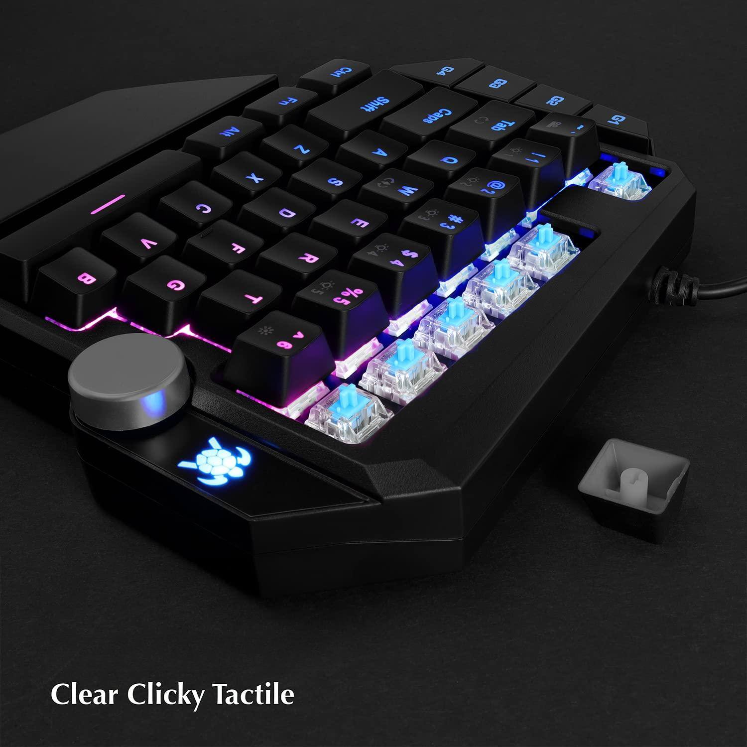 Sure, here is the corrected and grouped text from the image:

- B CN B4 B Fn Shift B Caps Tab F AM Z A = D X S E 10 W C D E E C A F 1: R F $ 4 G 5 5-9: % T 5 V 9
- Clear Clicky Tactile