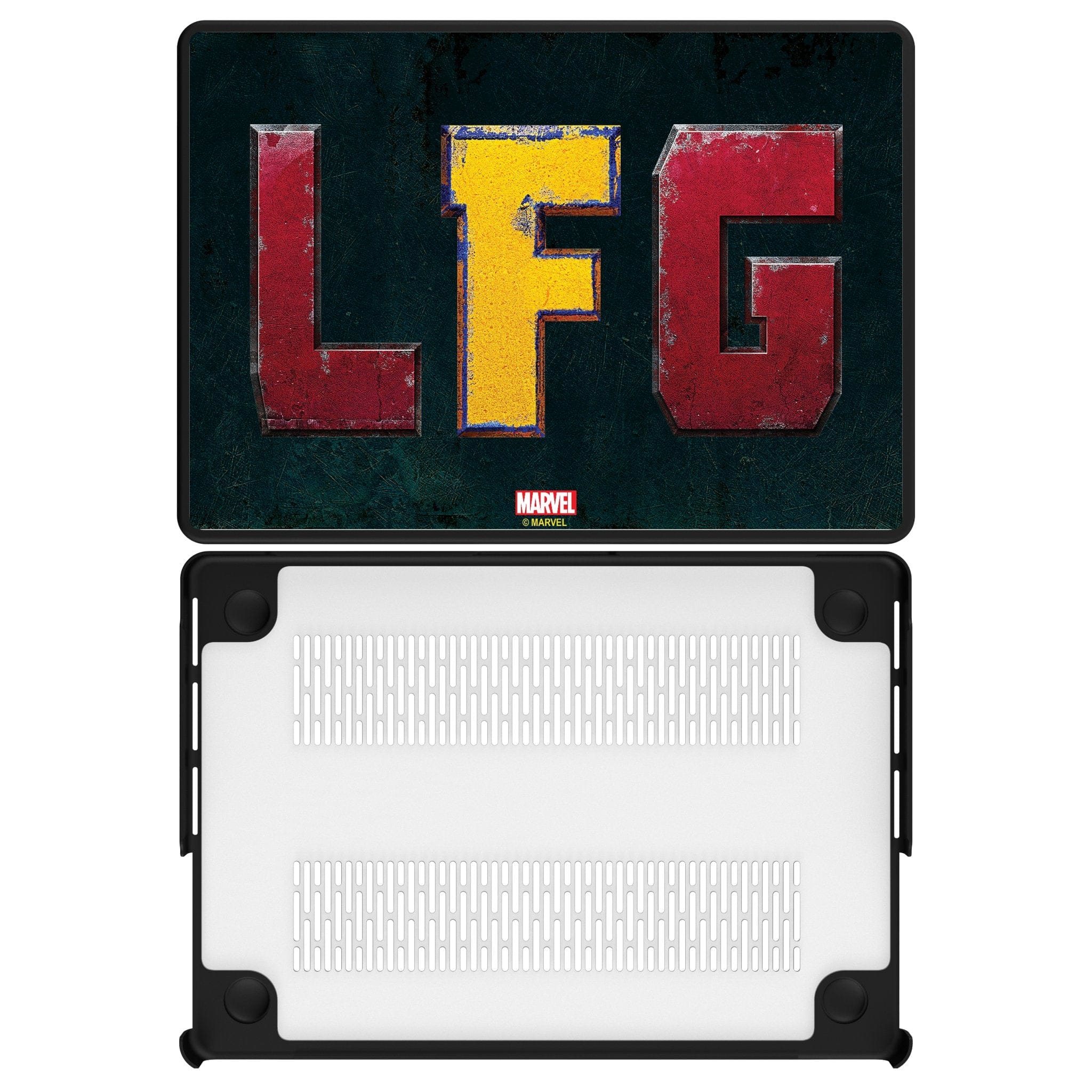Keyscaper - Marvel Badge Laptop Case - Apple MacBook Air 13-inch (M2, 2022)/(M3, 2024) - Deadpool Wolverine 1