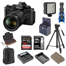 Bundle - Nikon - Z f Mirrorless Camera with NIKKOR Z 24-70mm f/4 S Lens, with 64GB SDXC Memory Card, EN-EL15c Lithium-Ion