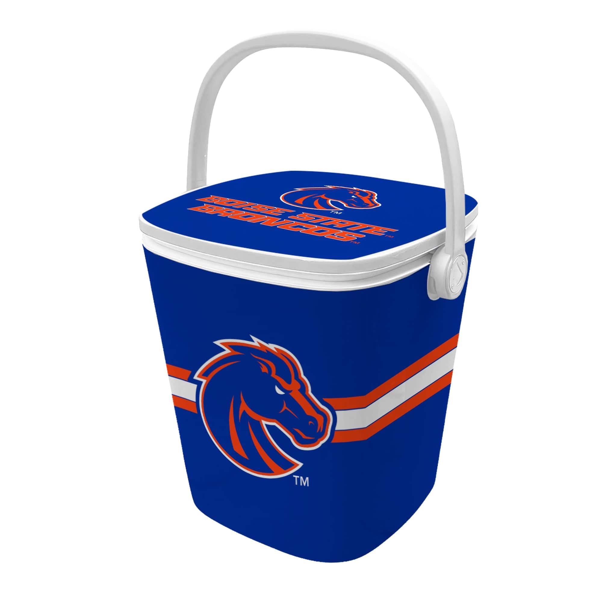 Indigo Falls - Boise State Broncos 16-Quart Mini Cool Bar Cooler - White