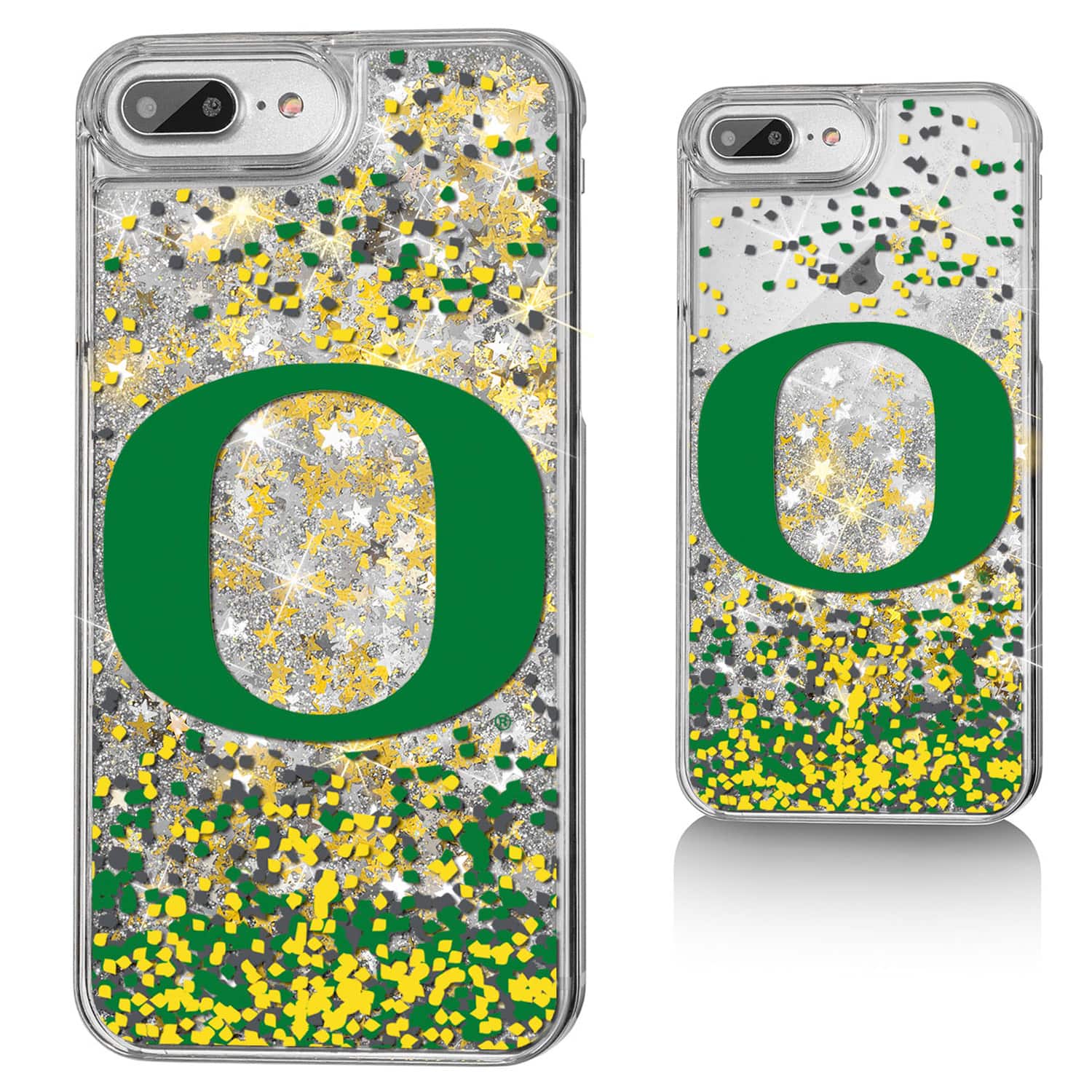 Keyscaper - Oregon Ducks iPhone Glitter Confetti Design Case - 13 Pro - Multicolor
