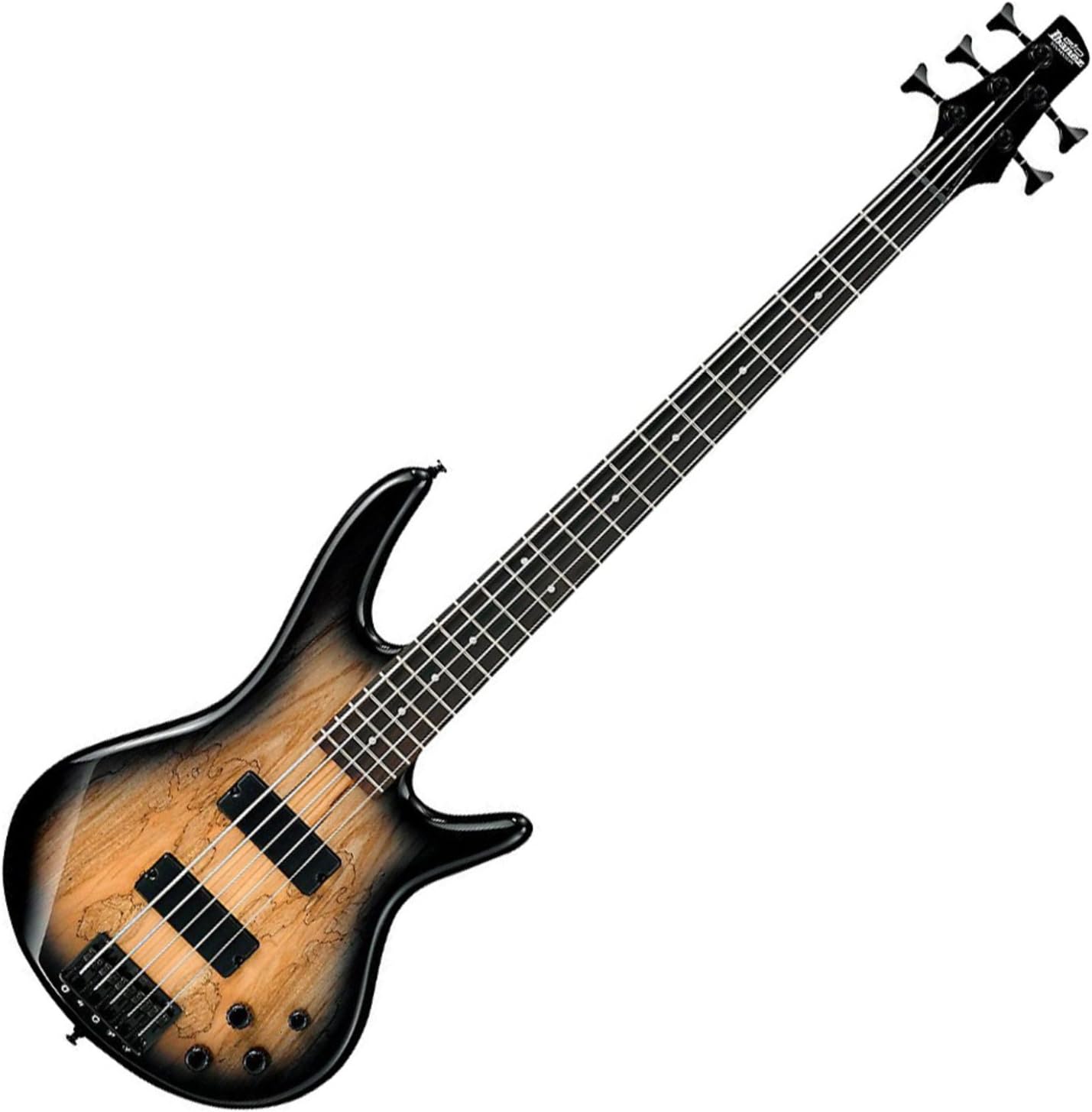 Front. Ibanez - Ibanez GSR205SMNGT GIO Series 5-String Electric Bass Guitar - Natural Gray Burst.