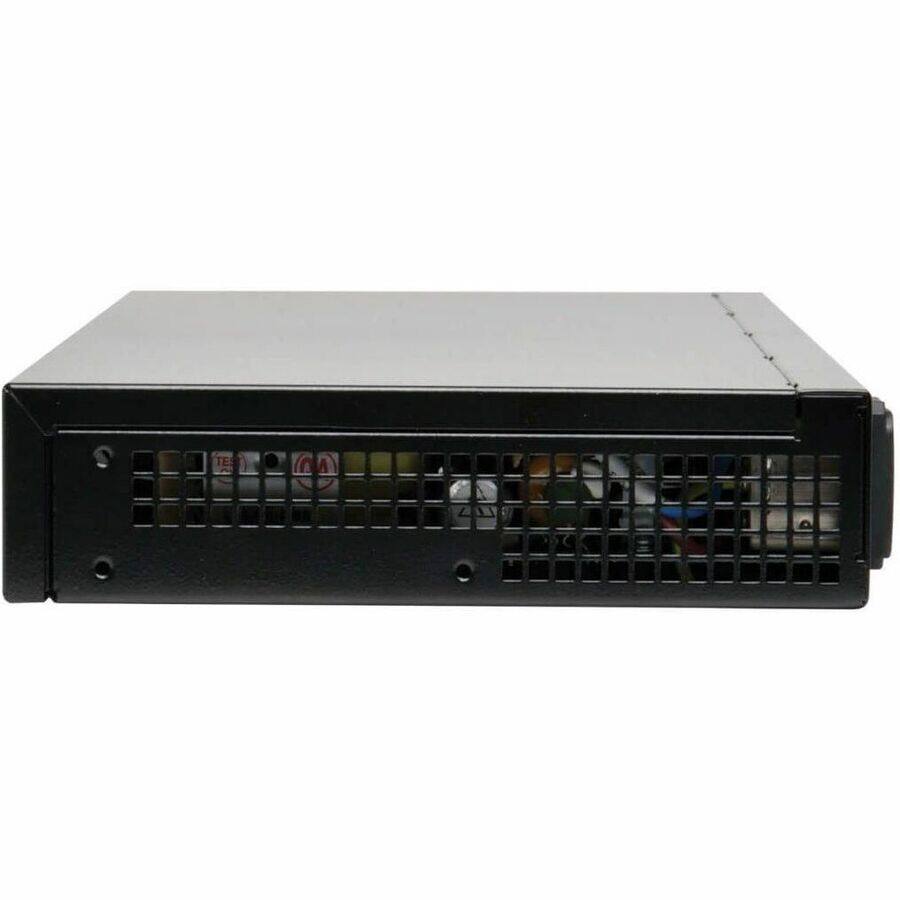 Alt View 3. Tripp Lite - 8-Port NetCommander 1U Rackmount Cat5 KVM Switch w/ IP - Black.