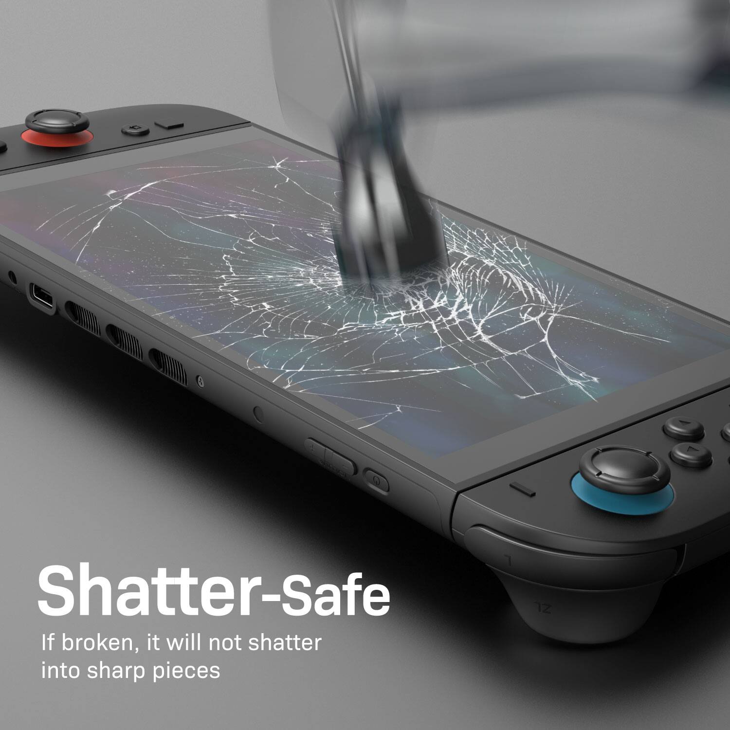 Shatter-Safe: If broken, it will not shatter into sharp pieces.