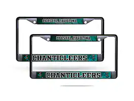 Rico Industries - Coastal Carolina Chanticleers Black Metal License Plate Frame - Set of 2 Frames - Multi