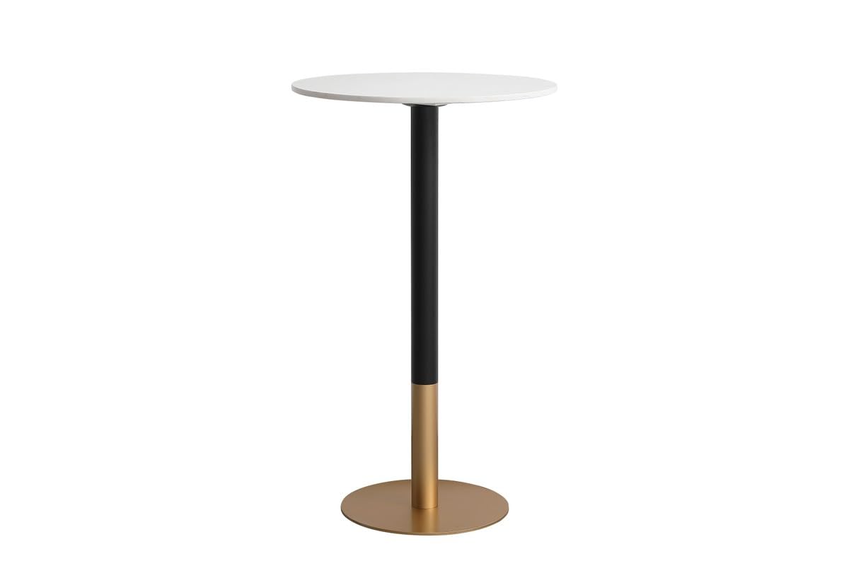 Alt View 2. Elegant Decor - 23 inch pub table in white - White.
