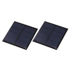Front. Unique Bargains - 2pcs 2V 0.32W 160mA Mini Solar Panels, Small Solar PV Cells for DIY Electric Toy Materials Kits - Black.