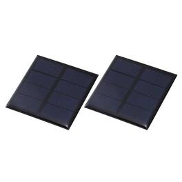 Unique Bargains - 2pcs 2V 0.32W 160mA Mini Solar Panels, Small Solar PV Cells for DIY Electric Toy Materials Kits - Black