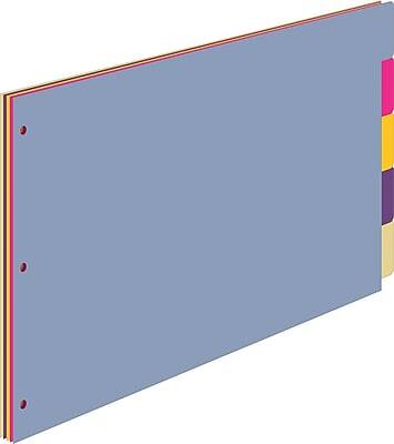 Alt View 3. Cardinal - Blank Dividers, 5-Tab Colors, Set - Assorted.