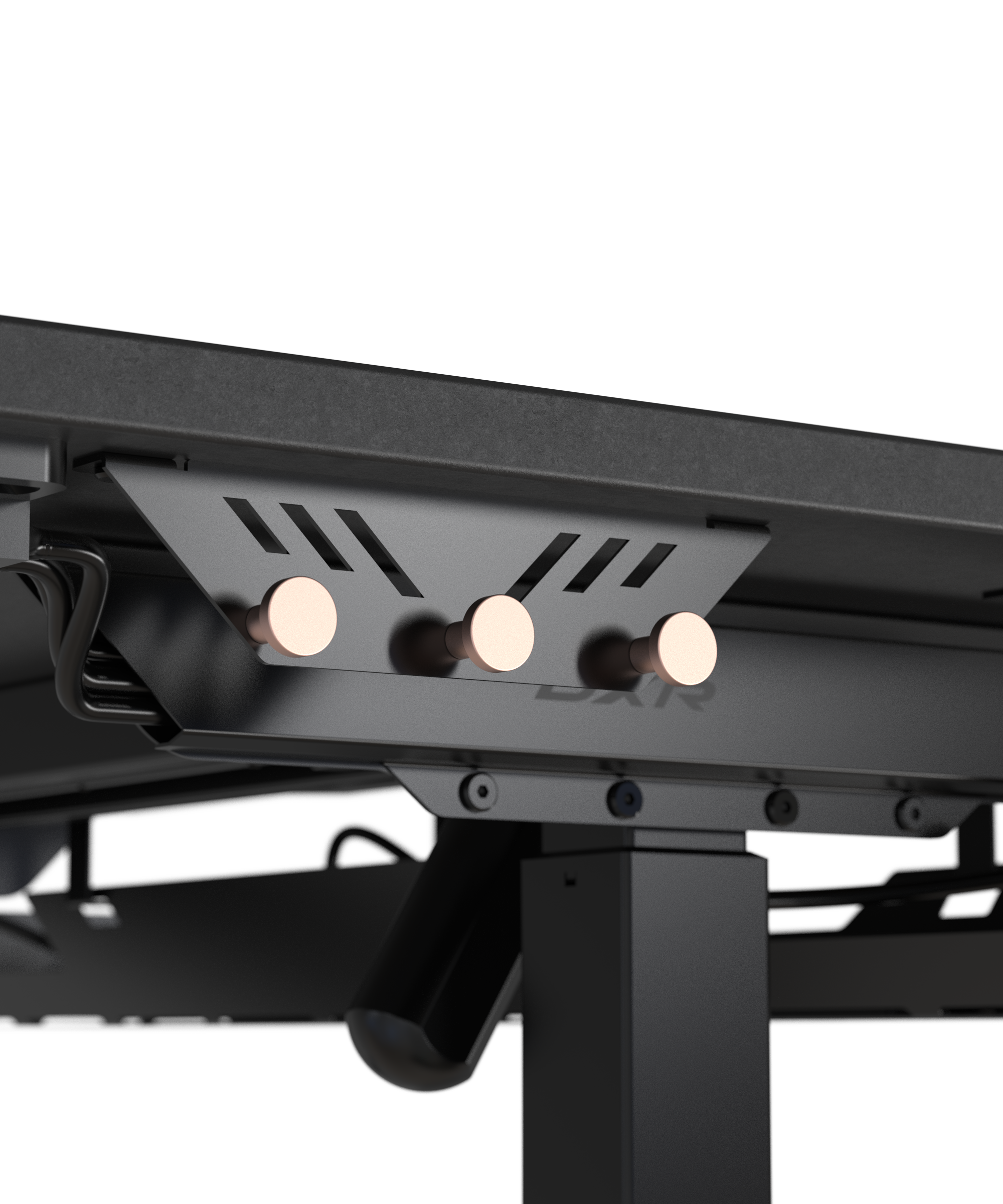 Alt View 3. DXRacer - DXRacer Tidal Series Gaming Desk Black Large - Black.