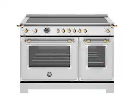 Bertazzoni - 48" Heritage Series Induction Range - /Gold - Stainless Steel