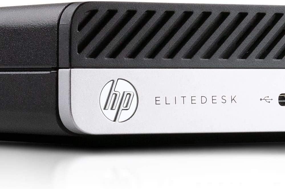 Back. HP - HP EliteDesk 800G3 Mini Desktop PC, Intel i7-6700 up to 4.0GHz, 32GB DDR4, 1TB NVMe SSD, USB WiFi & BT, Windows 11 Pro - Black.