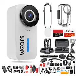 SJCAM - C110 Plus Action Camera Bundle - White