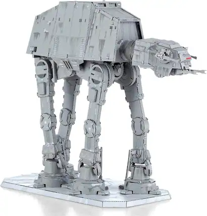 Front. Metal Earth - Metal Earth Premium Series Star Wars Imperial at-at 3D Metal Model Kit Fascinations - Silver.