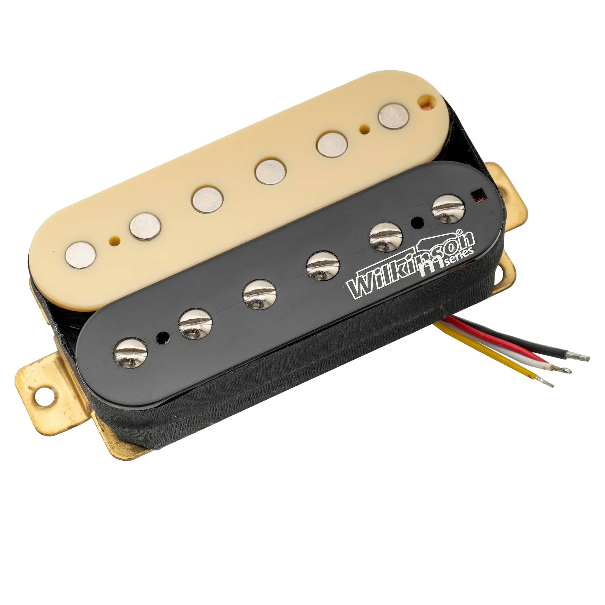 Dazzling Pops - Wilkinson Wohhb Ceramic Overwound Open Style Guitar Humbucker Pickups Neck Bridge Pickup Set For Electric - Bridge Zebra