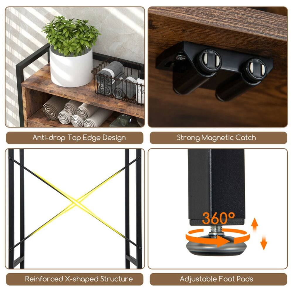 - Anti-drop Top Edge Design
- Strong Magnetic Catch
- Reinforced X-shaped Structure
- 360° Adjustable Foot Pads