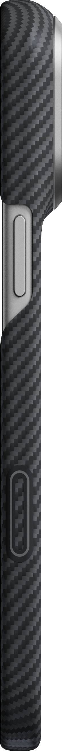 Left. Pitaka - Edge Case for iPhone 18 Pro Max / 17 Pro Max - Black Grey(Twill).