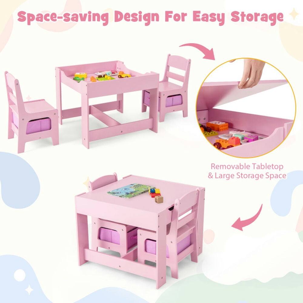 Space-saving Design For Easy Storage  
Removable Tabletop & Large Storage Space