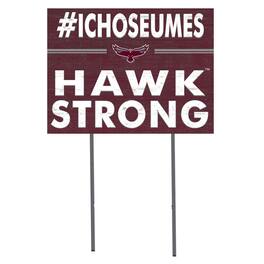 Jardine - Maryland Eastern Shore Hawks 18" x 24" I Chose Yard Sign - Maroon
