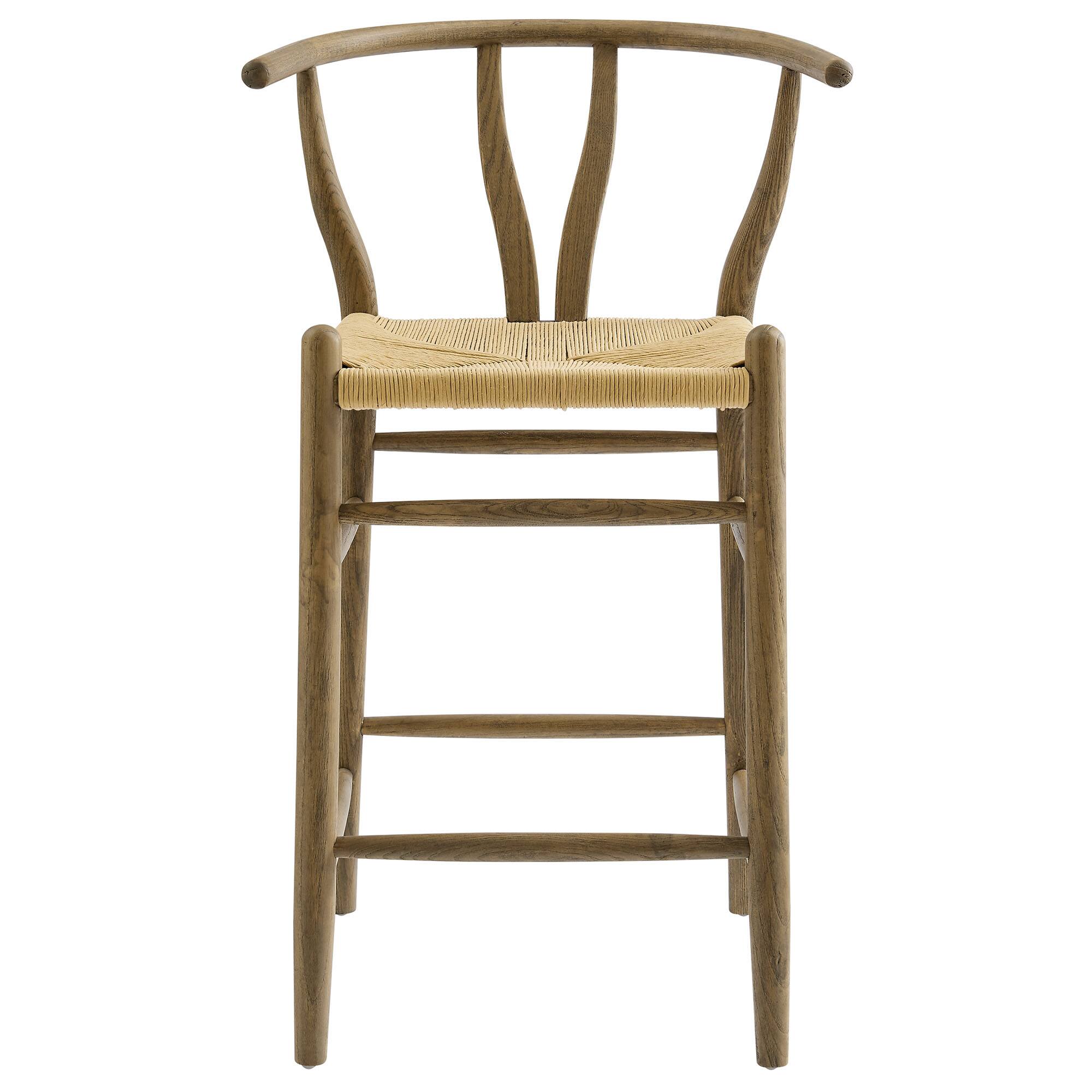 Alt View 2. Modway - Amish Wood Counter Stool by Modway - 0.