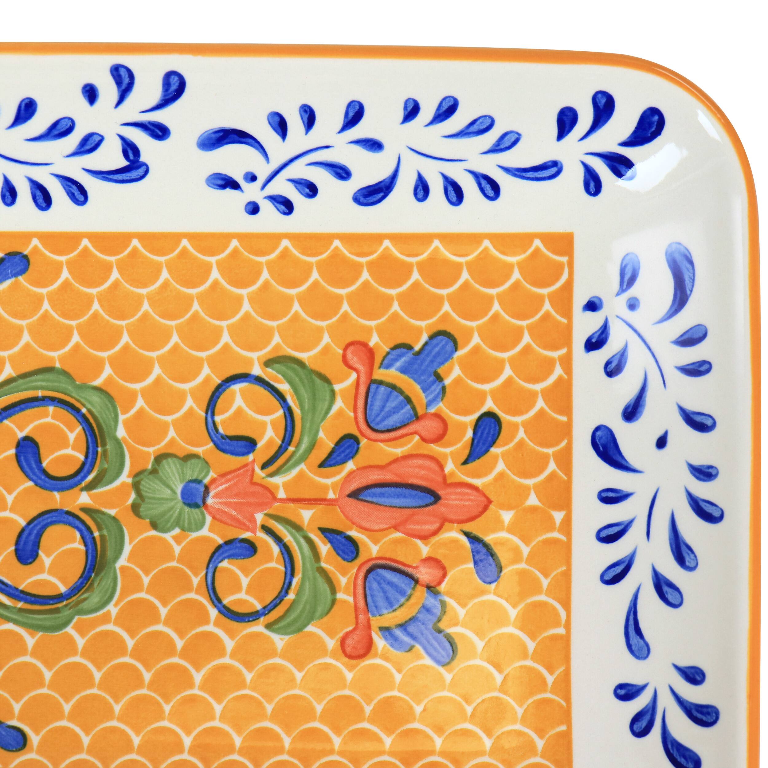 Alt View 3. Laurie Gates - Laurie Gates Hand Painted Tierra Stoneware Serving Platter - Multi.