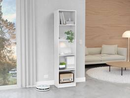 Depot Eshop - Vinton XS Bookcase Compact Bookshelf with Multiple Shelves - White