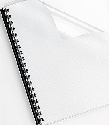 Back. Fellowes - Futura Presentation Cover, 8.5" x 11", Lined, 25/Pack (5224401).