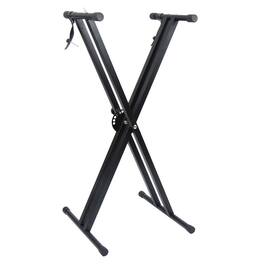 Winado - Heavy-Duty, Easily Adjustable Height Double-X Keyboard Stand, Portable Digital Piano Stand with Locking Straps