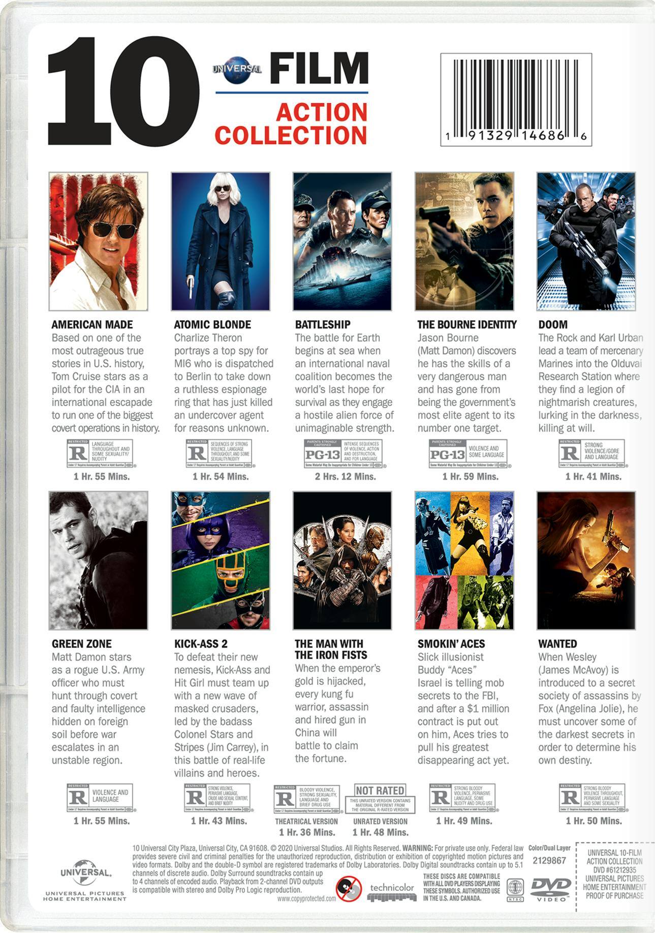 Angle. Universal 10-Film Action Collection (DVD Set) [DVD].