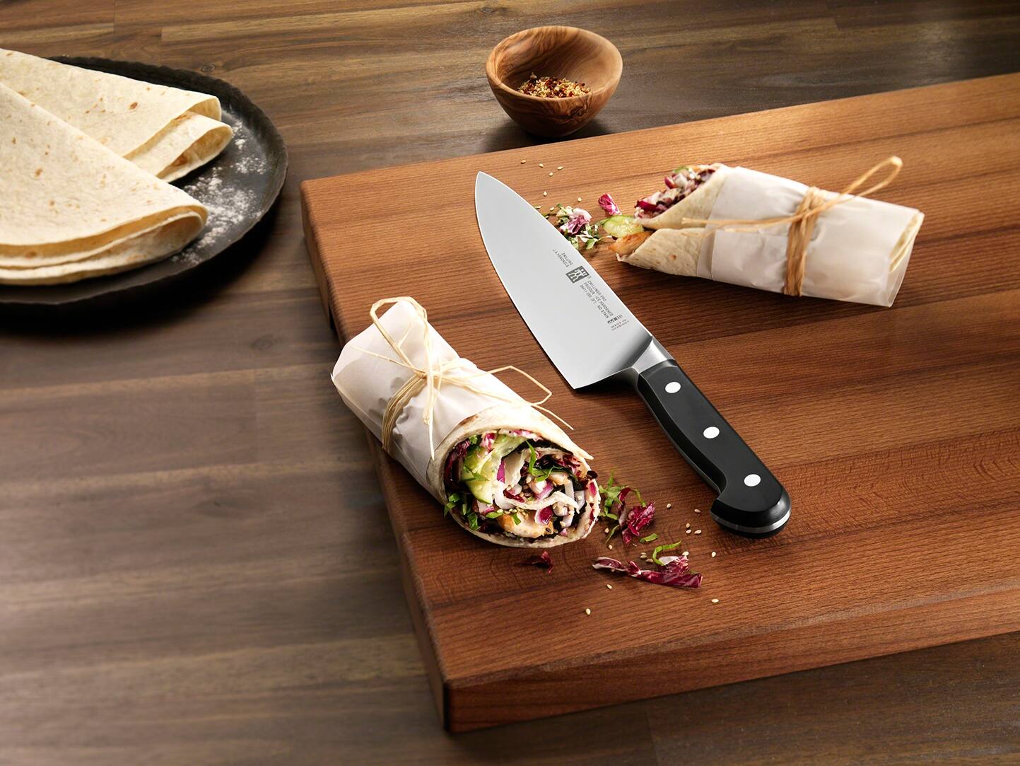 Alt View 2. ZWILLING - ZWILLING Pro 8-inch Traditional Chef's Knife - Stainless Steel.