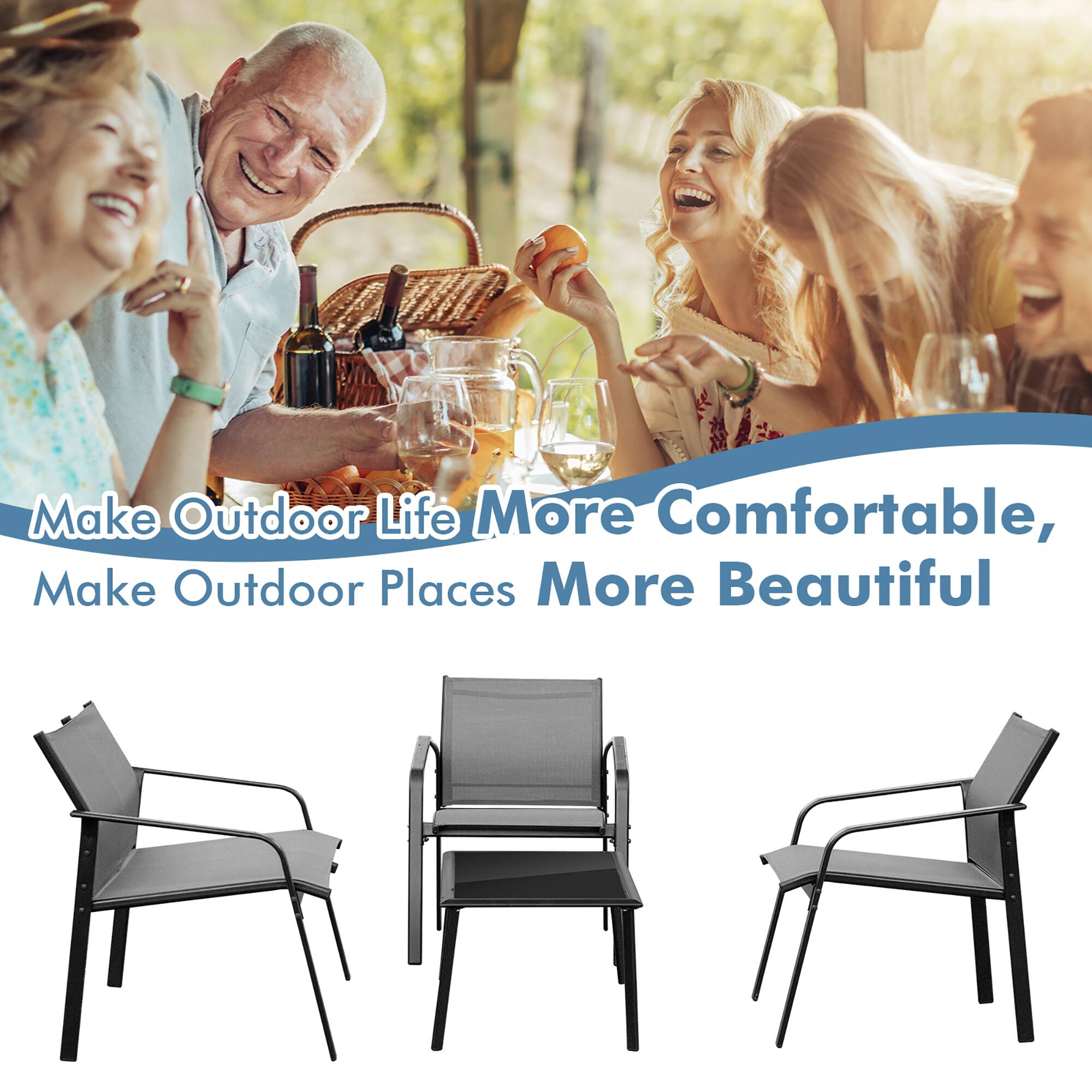 Make Outdoor Life More Comfortable,  
Make Outdoor Places More Beautiful