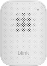 Front. Blink - Chime - Real-time alerts you can hear anywhere in your home, easy plug-in setup, works with all Blink doorbells - White.