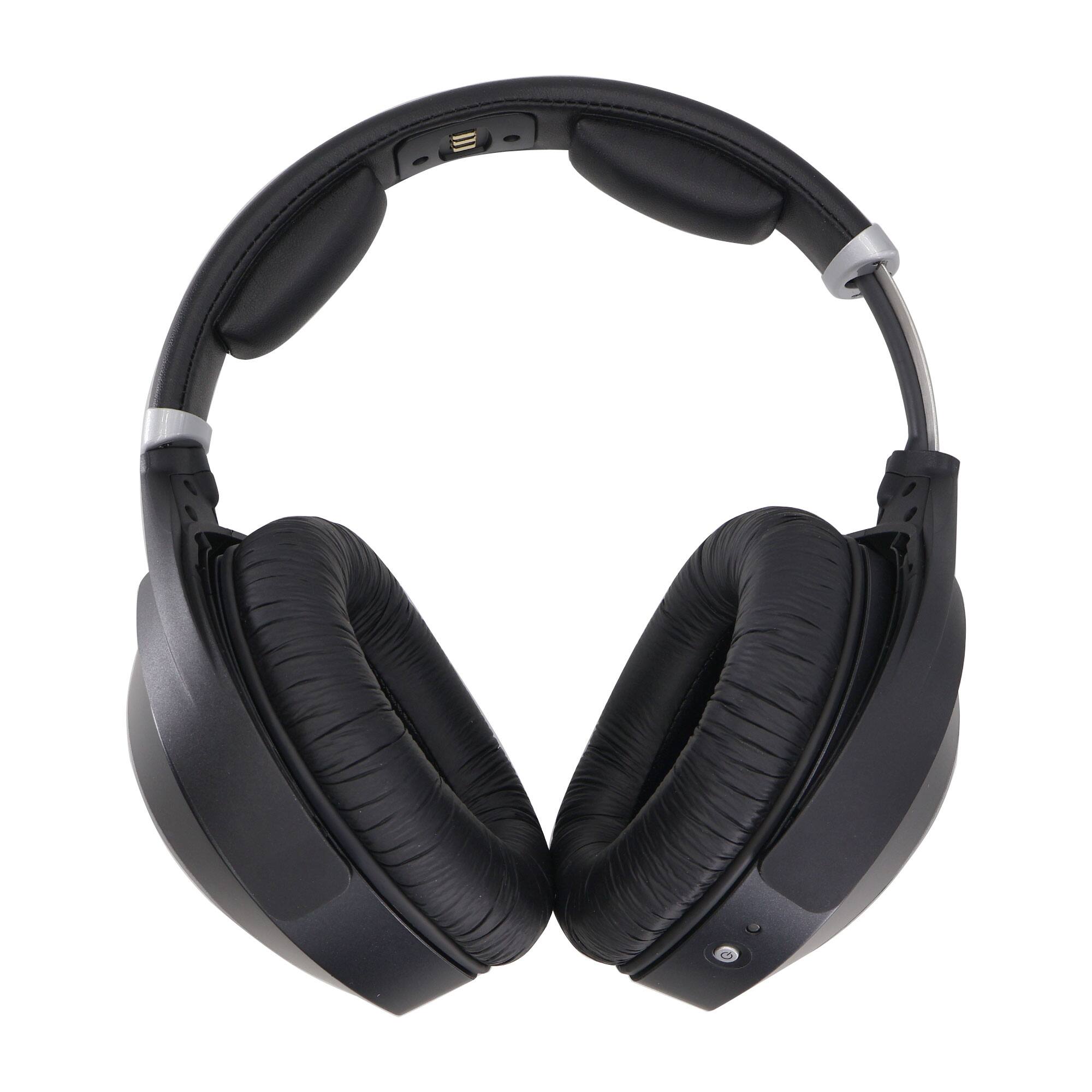 Back. Sennheiser - Sennheiser RS 195 Digital Wireless Headphone System for TV Listening and Earbuds - Black.