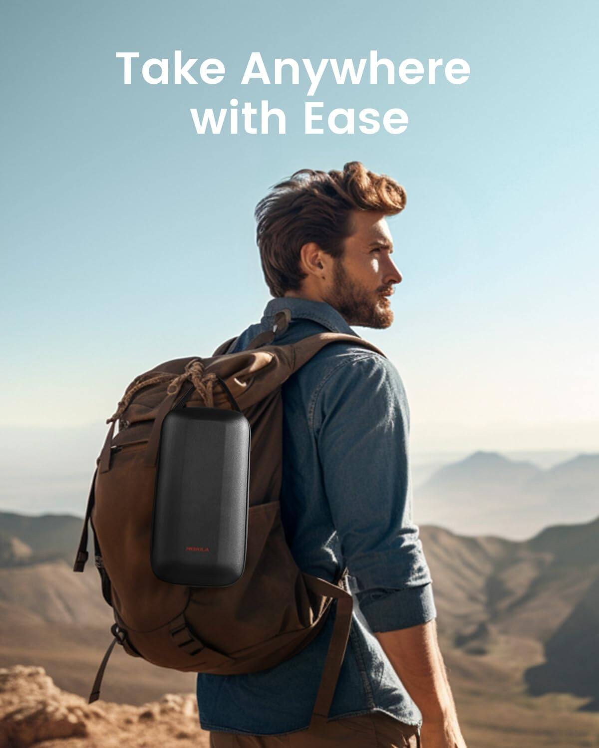 Alt View 9. Nebula - NEBULA Capsule 3 Laser Projector with Travel Case - Black.