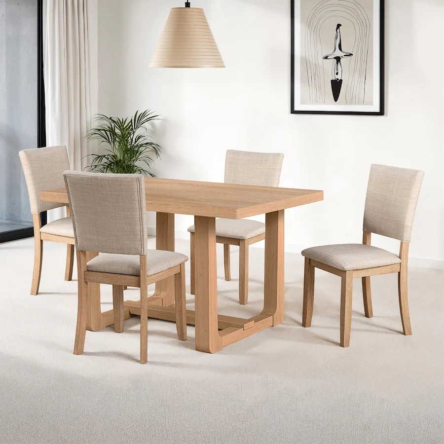 Basic Rectangle Table Loheer 48 inch Rectangular Dining Table Finish Transitional Trestle ...