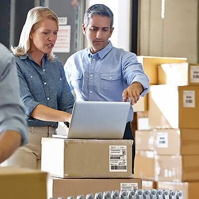 Alt View 4. Brother - Professional Wide Format Label Printer - Glossy Black/White.