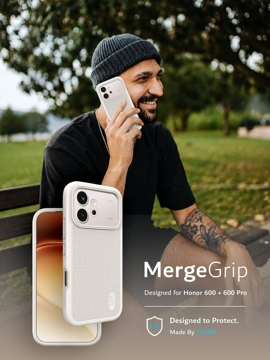 TUDIA

MergeGrip
Designed for Honor 600 + 600 Pro
Designed to Protect.
Made By TUDIA