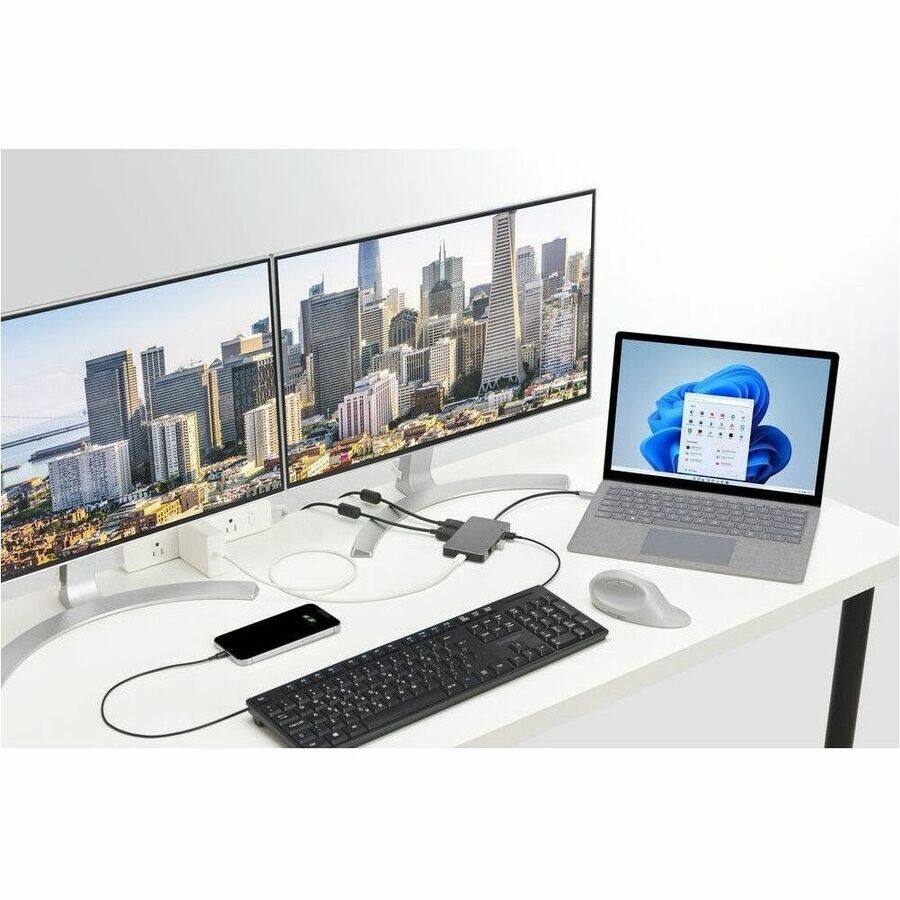 Alt View 2. Kensington - Kensington UH1450P USB-C Mobile Dock - for Monitor, Notebook, Keyboard, Desktop PC, Smartphone, Mouse - USB Type C - 2.