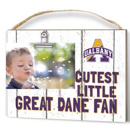 Jardine - UAlbany Great Danes 8'' x 10'' Cutest Little Weathered Logo Clip Photo Frame - White