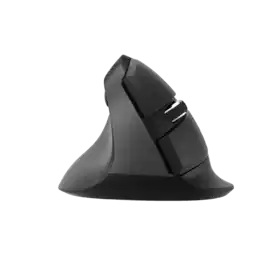 J-Tech Digital - Wireless Vertical Ergonomic Mouse for Left Hand – 4 DPI Settings, 2.4GHz USB Receiver - Wireless - Black