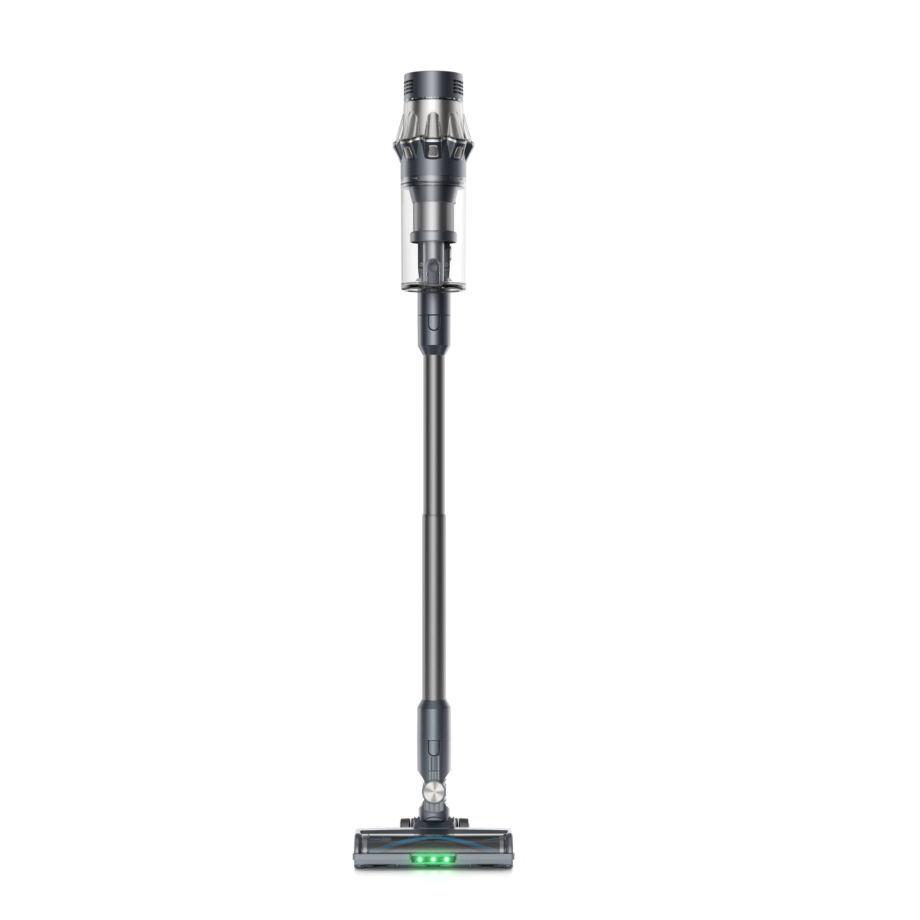 Left. Yaber - HP20 Cordless Vacuum Cleaner, 180AW Strong Suction, 500W Motor, 65 Mins Runtime, H13 HEPA, 1.69KG Ultra-Light - Black Gold.