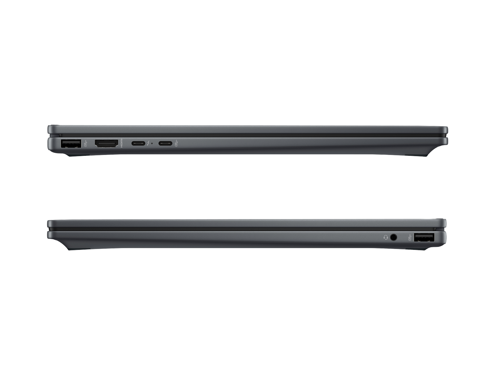 Alt View 8. HP - OmniBook X Flip 2-in-1 - Copilot+ PC - 16" FHD+ Touch-Screen Laptop - Intel Core Ultra7 258V '24 - 32GB Memory - 1TB SSD - Eclipse Gray.