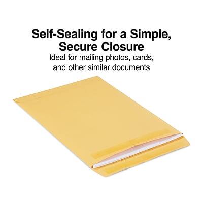 Self-Sealing for a Simple, Secure Closure  
Ideal for mailing photos, cards, and other similar documents