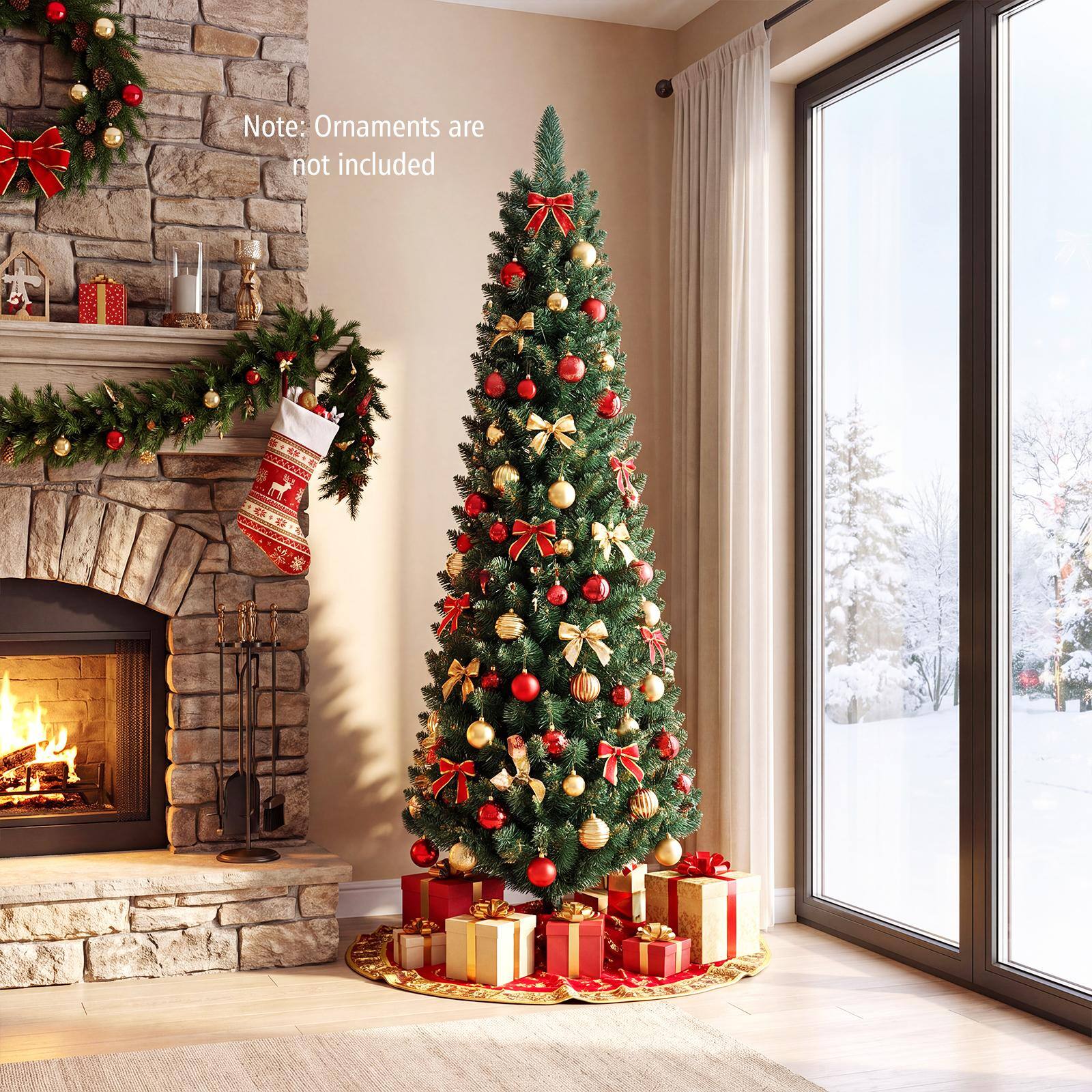 Note: Ornaments are not included