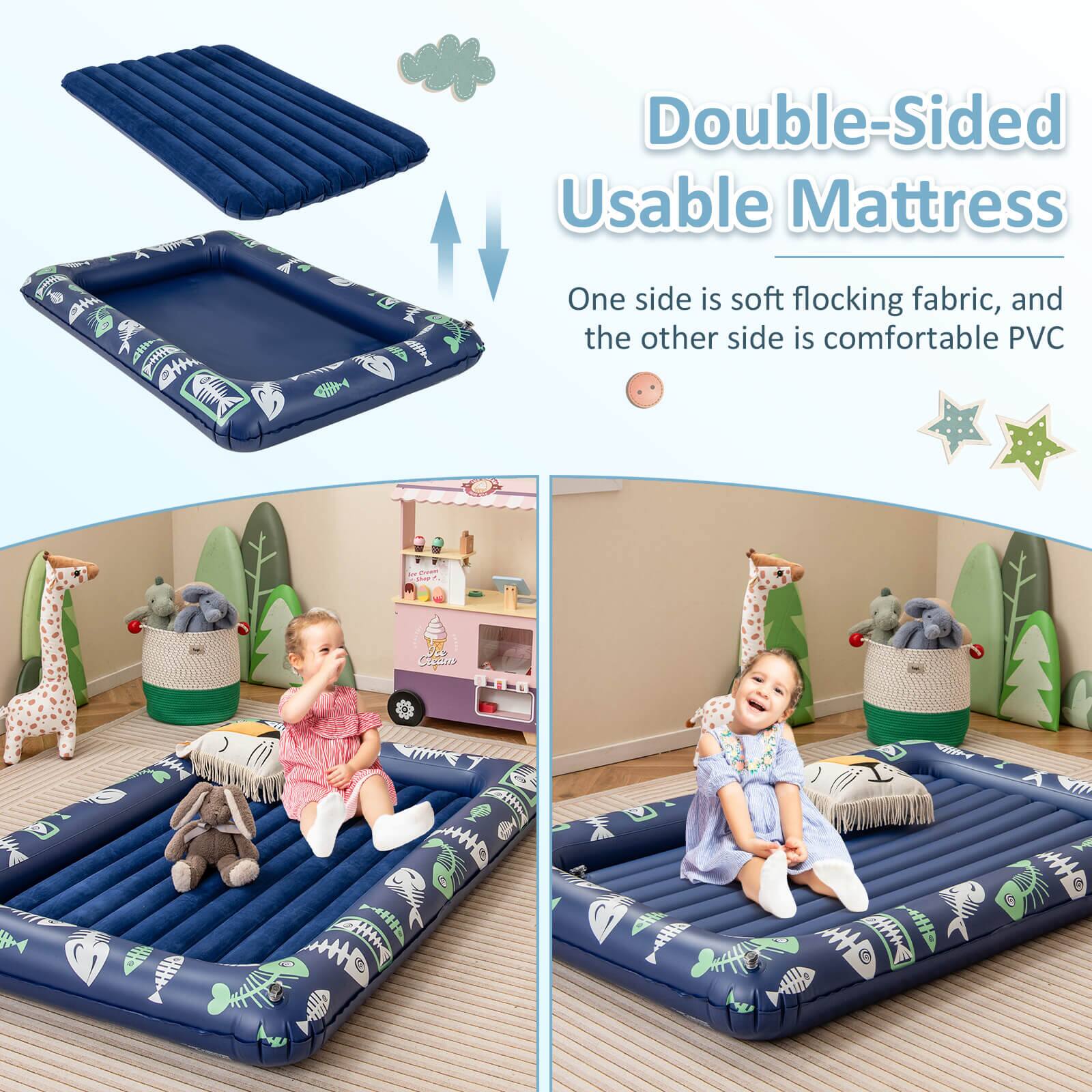 Double-Sided Usable Mattress

One side is soft flocking fabric, and the other side is comfortable PVC.