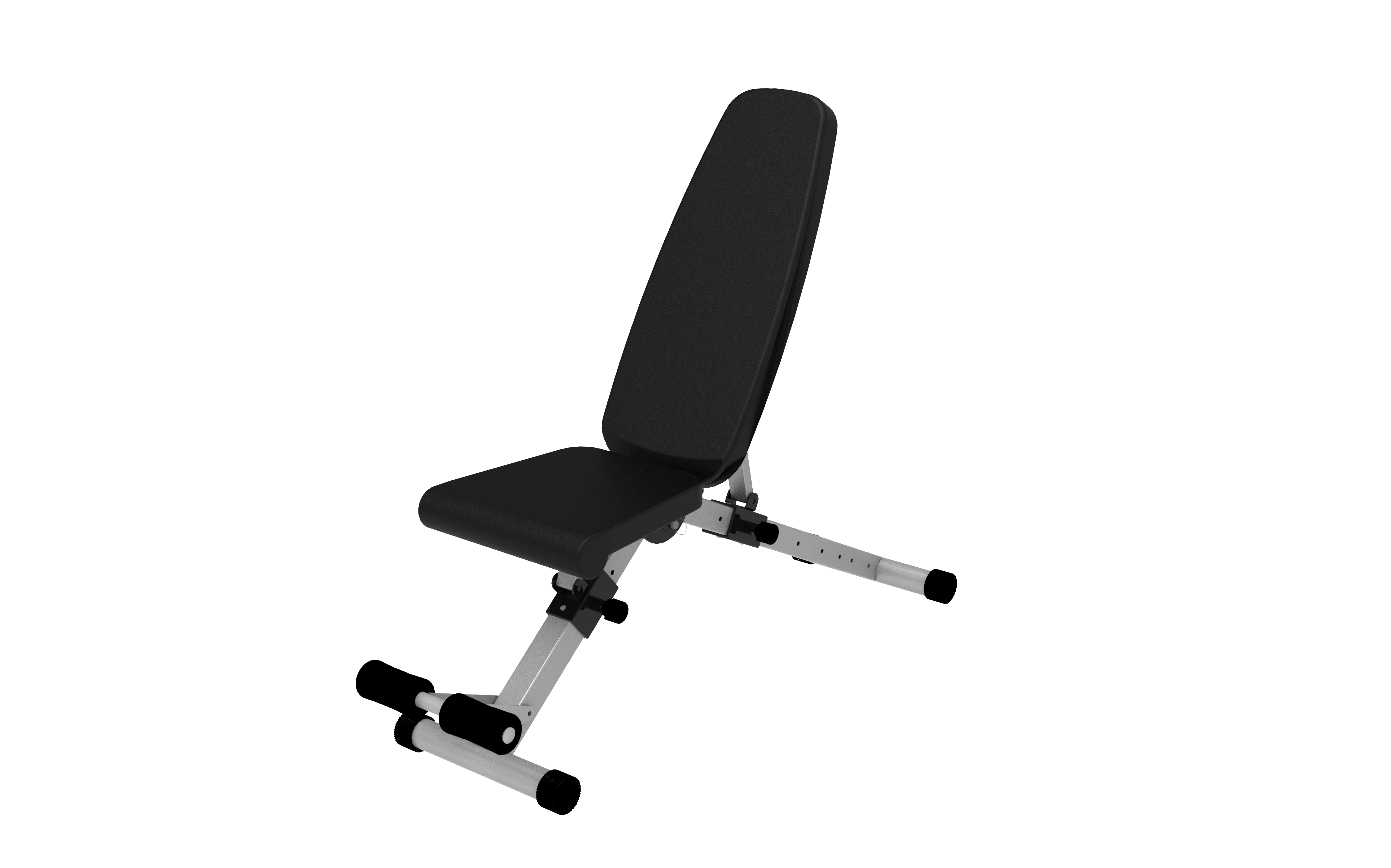 ELEMENT ACE - Adjustable Weight Training Bench with 7-Position Backrest for Full-Body Strength Workouts and Compact Folding Design - Antique Black