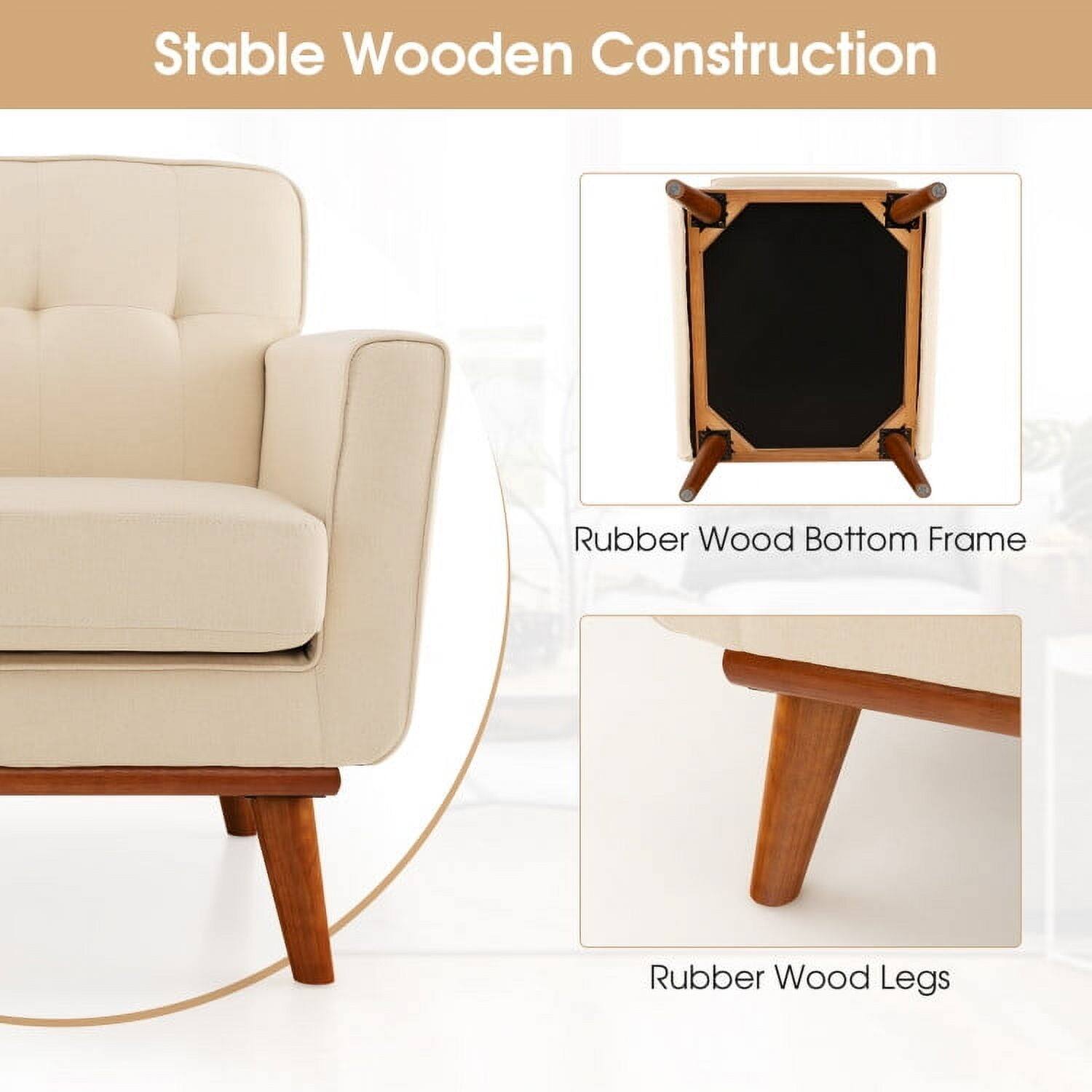 Stable Wooden Construction

Rubber Wood Bottom Frame

Rubber Wood Legs