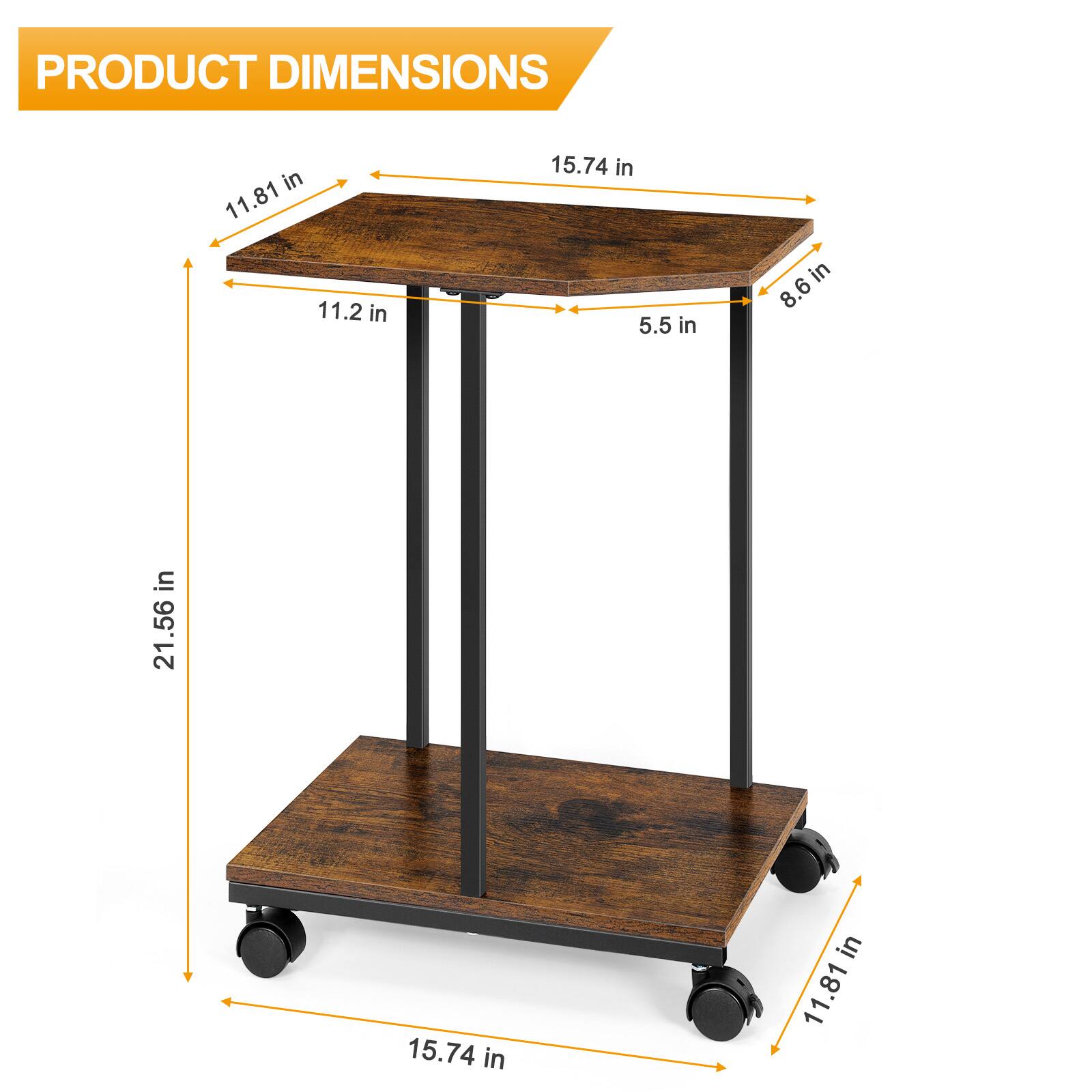 PRODUCT DIMENSIONS

- 11.81 in
- 15.74 in
- 11.2 in
- 5.5 in
- 8.6 in
- 21.56 in
- 15.74 in
- 11.81 in
