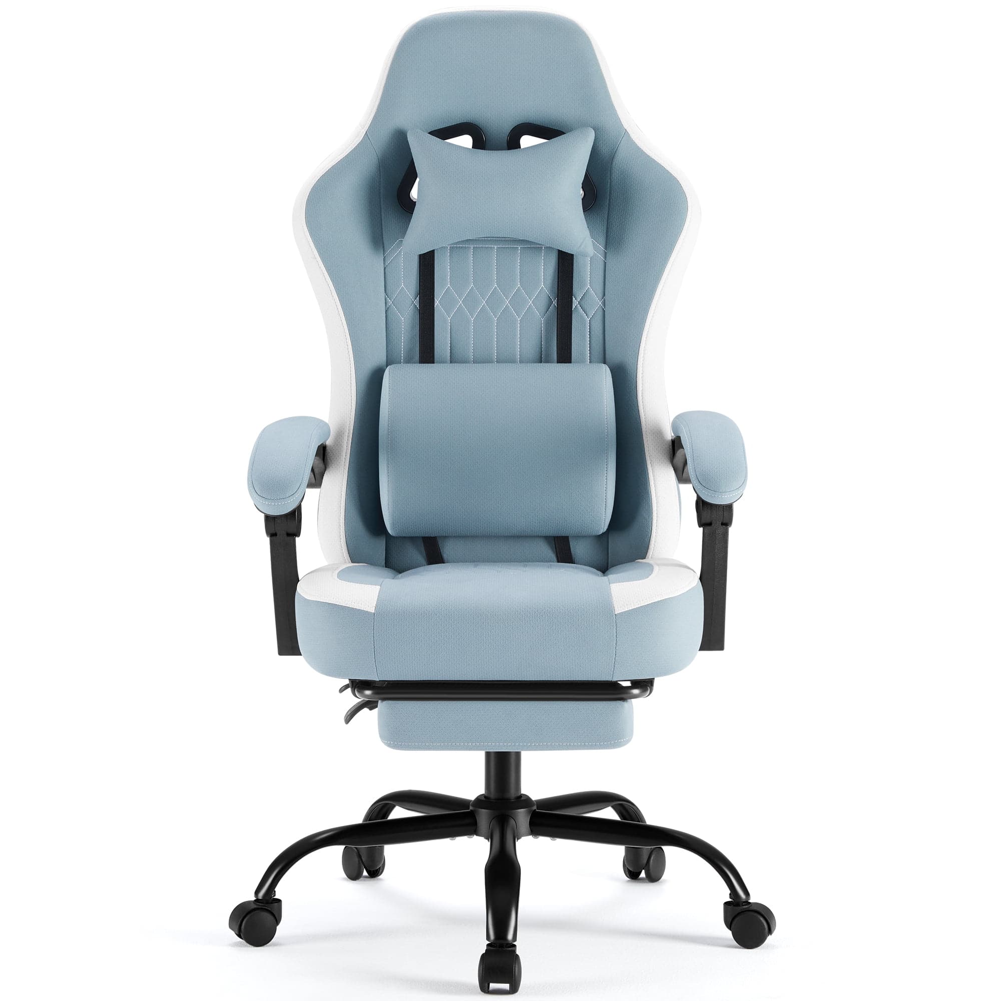 AOITUN - Gaming Chair, Office Chair High Back Computer Chair Executive Ergonomic Adjustable Swivel Task Chair - Blue