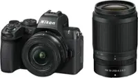 Nikon - Z50II Mirrorless Camera Two Lens Kit with NIKKOR Z DX 16-50mm f/3.5-6.3 VR and NIKKOR Z DX 50-250mm f/4.5-6.3 VR Lenses - Black - Front_Zoom